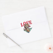Tiger Liebe Heart Stickers (Umschlag)