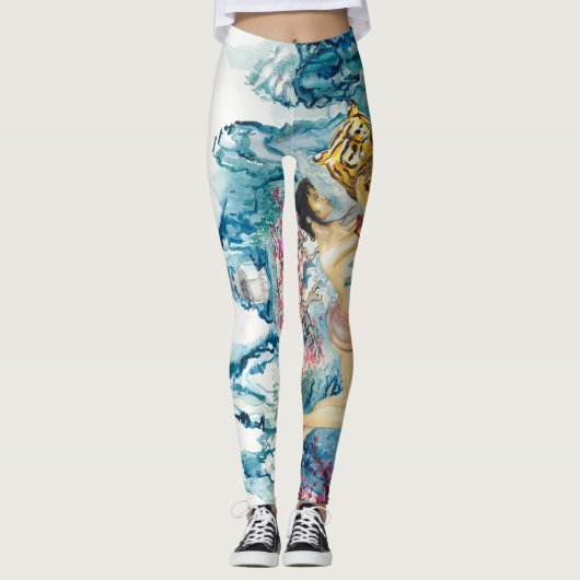 Tiger-Liebe Leggings (Vorderseite)