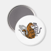 Tiger-Liebe Magnet (Vorderseite/Rückseite)