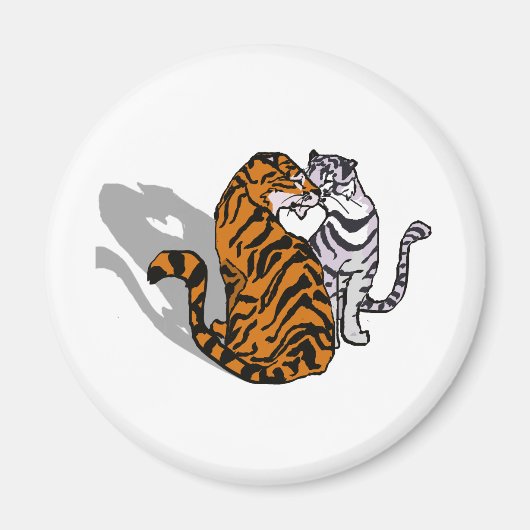 Tiger-Liebe Magnet (Vorne)