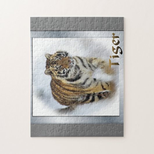 Tiger-Liebe Puzzle (Vertikal)