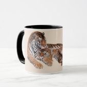 Tiger-Liebe Tasse (Vorderseite Links)