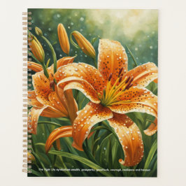 Tiger-Lilie-Kalender Planer