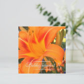 Tiger lilie - Name Day Einladung (Stehend Vorderseite)