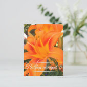 Tiger lilie - Name Day Postkarte (Stehend Vorderseite)
