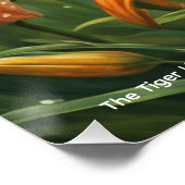 Tiger-Lilie Symbolik Poster (Ecke)