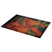 Tiger-Lilien-großes Schneidebrett (Ecke)