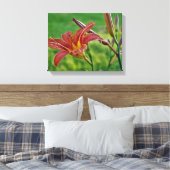 Tiger-Lilien Leinwanddruck (Insitu (Schlafzimmer))
