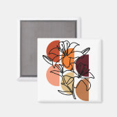 Tiger Lilien mit Farbpalette Magnet (Vorderseite/Rückseite)