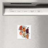Tiger Lilien mit Farbpalette Magnet (In Situ (Geschirrspüler))