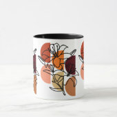 Tiger Lilien mit Farbpalette Tasse (Zentrum)