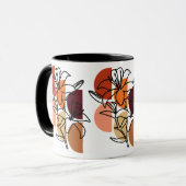Tiger Lilien mit Farbpalette Tasse (Vorderseite Links)