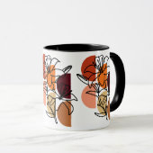 Tiger Lilien mit Farbpalette Tasse (VorderseiteRechts)