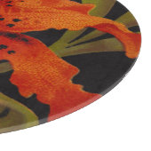 Tiger-Lilien-rundes Schneidebrett (Ecke)