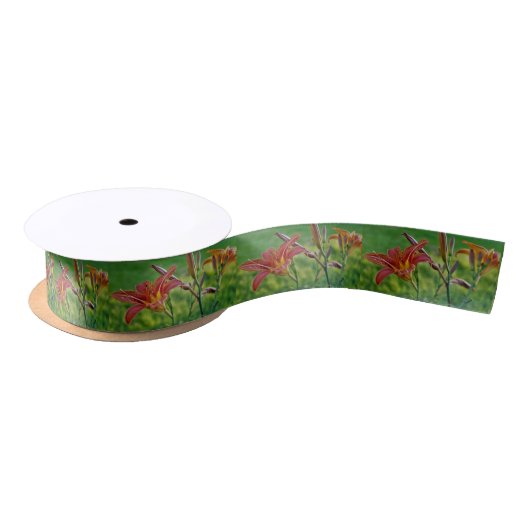 Tiger-Lilien Satinband (Spule)