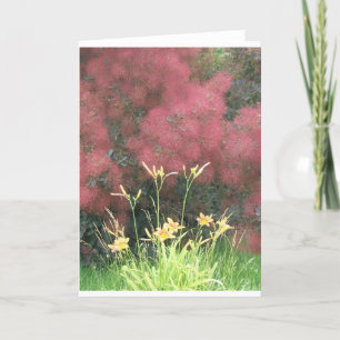Tiger-Lilien und Smoketree Karte