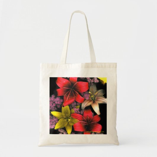 Tiger-Lilien und Spirea Tragetasche (Vorne)