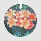 Tiger-Lilien-Verzierung Ornament (Rückseite)