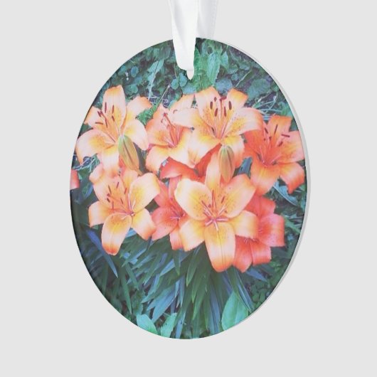 Tiger-Lilien-Verzierung Ornament (Vorderseite)