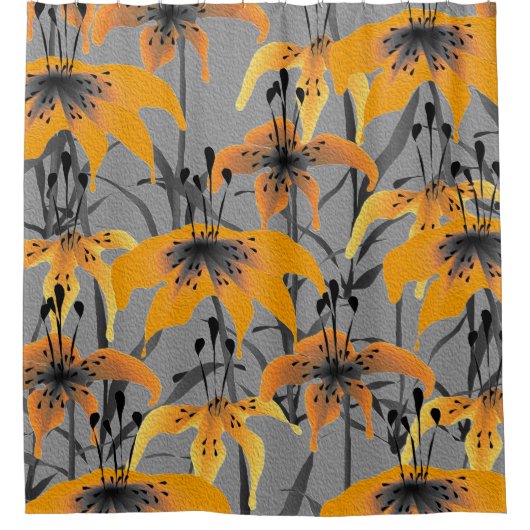 Tiger Lilies Duschvorhang (Vorderseite)