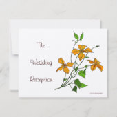 Tiger Lilies (Einladung nach Hochzeit) Einladung (Rückseite)