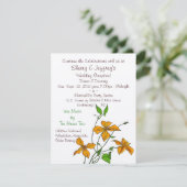 Tiger Lilies (Einladung nach Hochzeit) Einladung (Stehend Vorderseite)