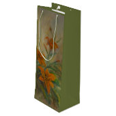Tiger Lilies Geschenktüte Für Weinflaschen (Rückseite Schrägansicht)