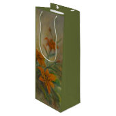 Tiger Lilies Geschenktüte Für Weinflaschen (Vorderseite Schrägansicht)