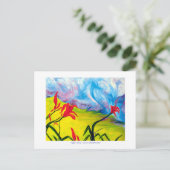 Tiger Lilies POST CARD Postkarte (Stehend Vorderseite)