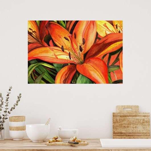 Tiger Lilies Poster (Küche)