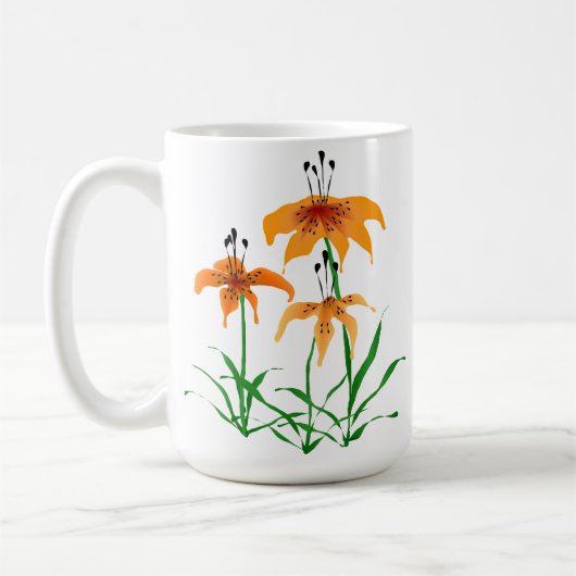 Tiger Lilies Tasse (Links)
