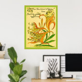 Tiger Lilies ~ Vintage Jugendstilausgabe Poster (Heimbüro)