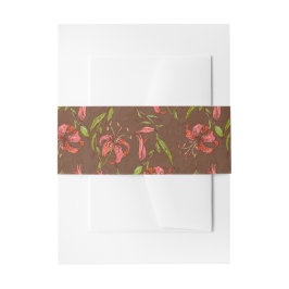 Tiger Lilies Wedding Einladungsbanderole