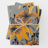 Tiger Lilies Wrapping Paper Sheets Geschenkpapier Set (Beispiel)