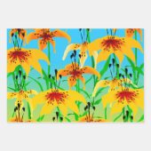 Tiger Lilies Wrapping Paper Sheets Geschenkpapier Set (Vorderseite 2)