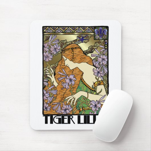 Tiger Lillie Mousepad (Mit Mouse)