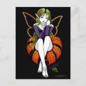 Tiger lillith Postcard Fairy Dark Blume Fantasy Postkarte (Vorderseite)