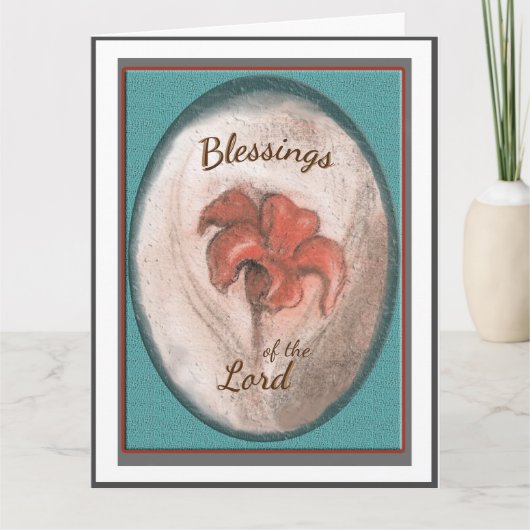 Tiger Lilly Blessing Karte (Vorderseite)