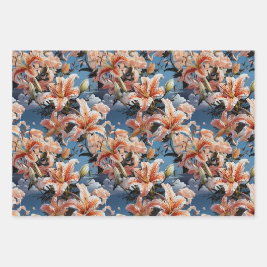 Tiger Lilly Collection 3 x Geschenkpapier Set (Vorderseite)