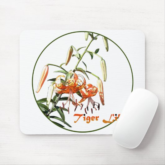 Tiger Lilly Mousepad (Mit Mouse)