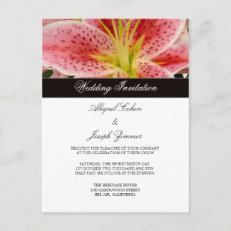 Tiger Lilly Wedding Einladung Postkarten