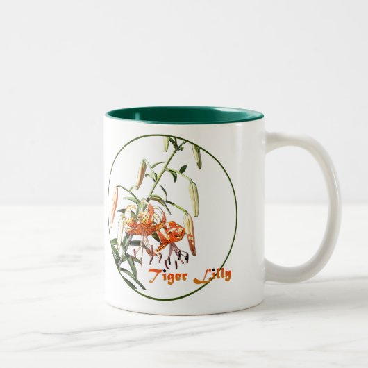 Tiger Lilly Zweifarbige Tasse (Rechts)