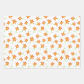 Tiger Lily Abstrakt floral stilvoll chic Geschenkpapier Set (Vorderseite)