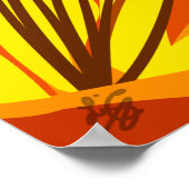 Tiger Lily Art Poster (Ecke)