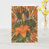 Tiger Lily BD 147 z Karte (Gelbe Blume)