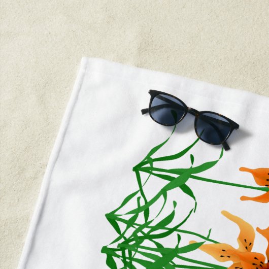 Tiger Lily Beach Handtuch (Beispiel)