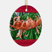 Tiger Lily Blume Keramik Ornament (Rechts)