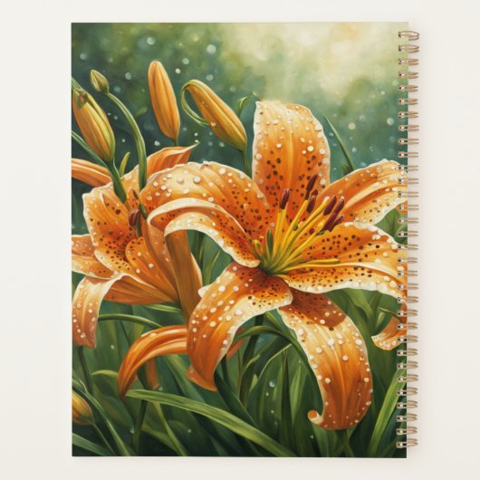 Tiger Lily Calendar Planer (Rückseite)