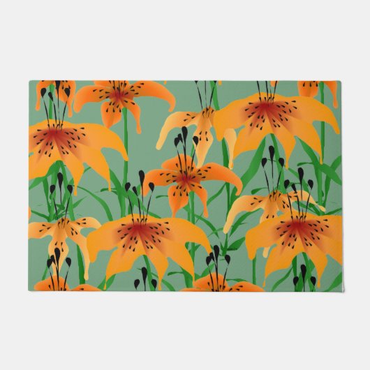 Tiger Lily Door Mat Fußmatte (Vorderseite)