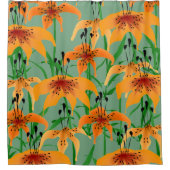 Tiger Lily Duschvorhang (Vorderseite)